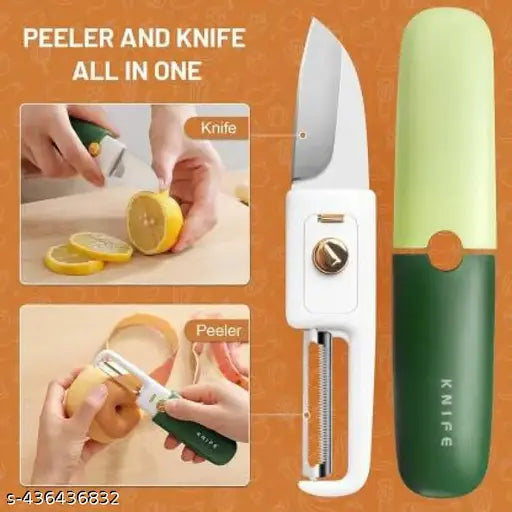 2-in-1 Fruit-Vegetable Knife & Peeler