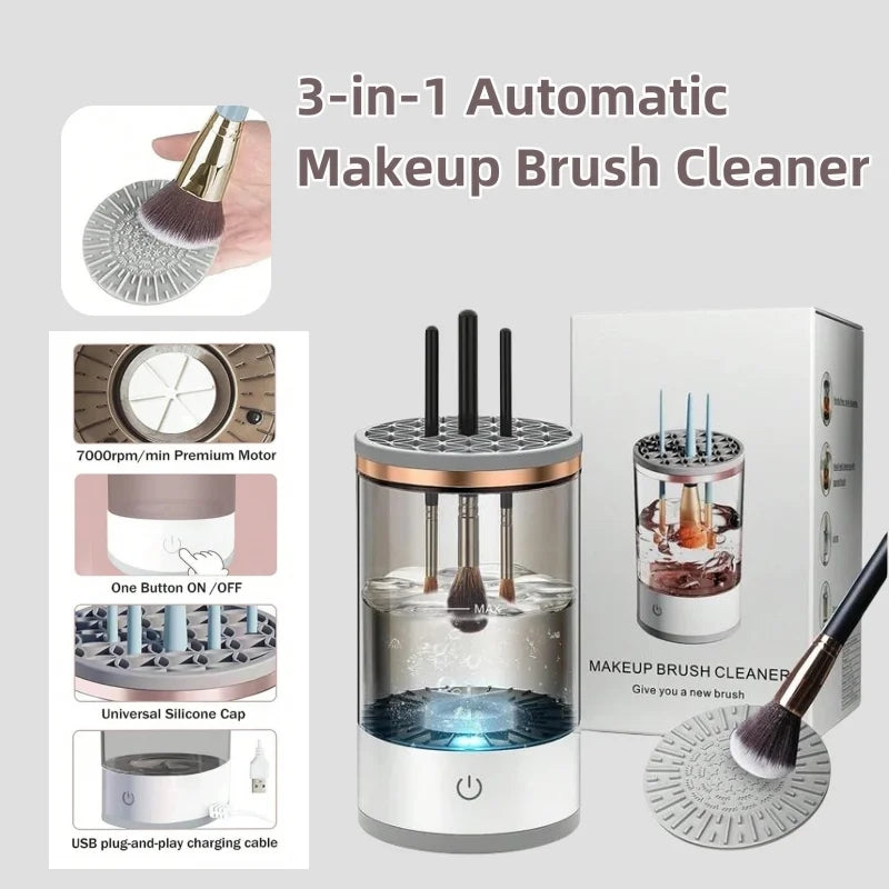 2 In 1 Makeup Brush Cleaner Machine