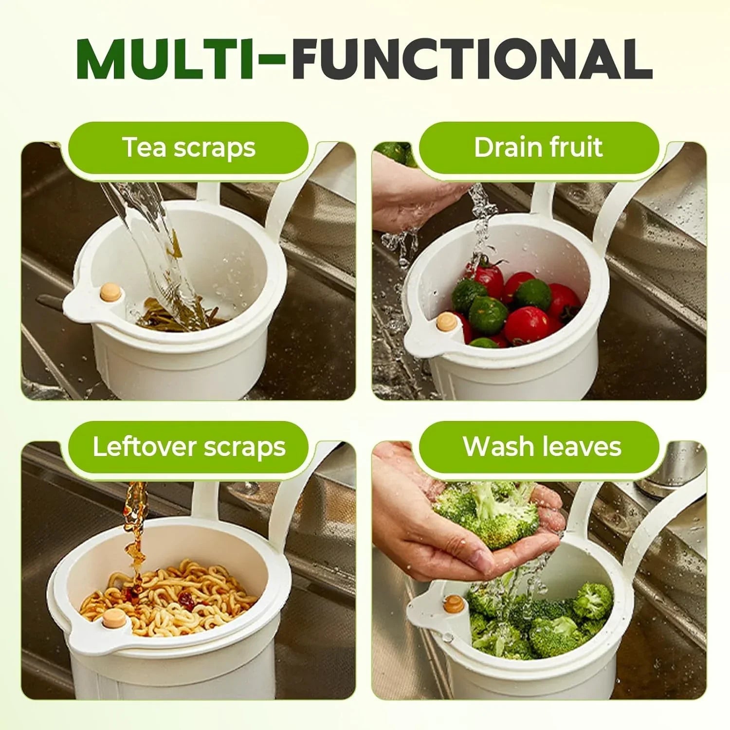 2-in-1 Kitchen Strainer Cum Basket