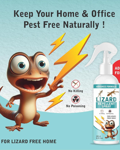 Natural Lizard Repellent Spray – Keep Lizards Away Instantly | BUY 1 GET 1 FREE