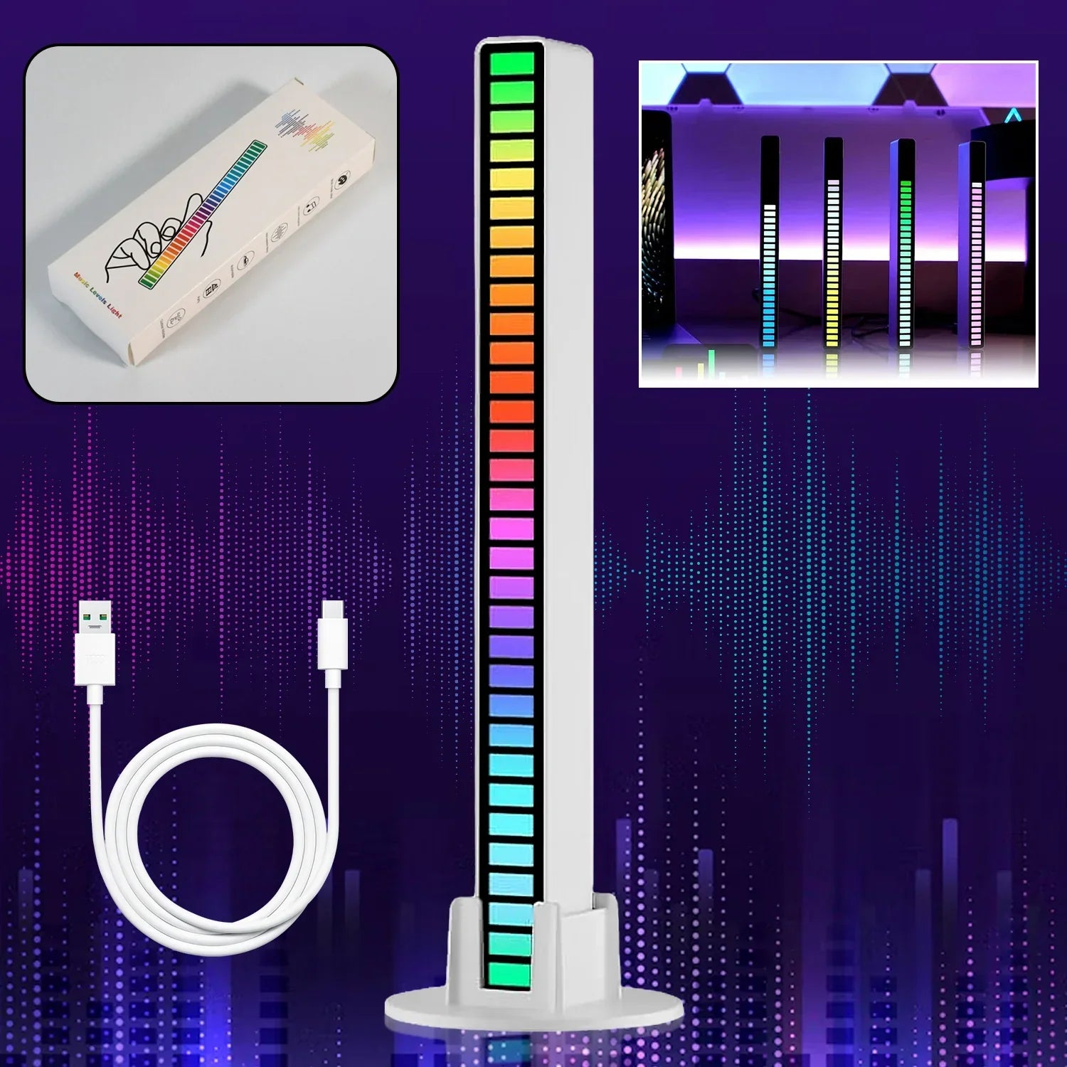 Smart RGB Rhythm Light Sound Bar