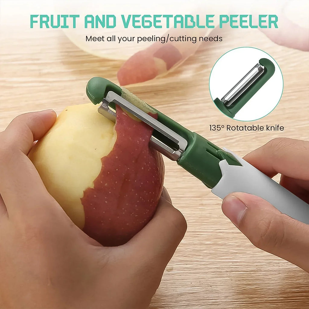2-in-1 Fruit-Vegetable Knife & Peeler