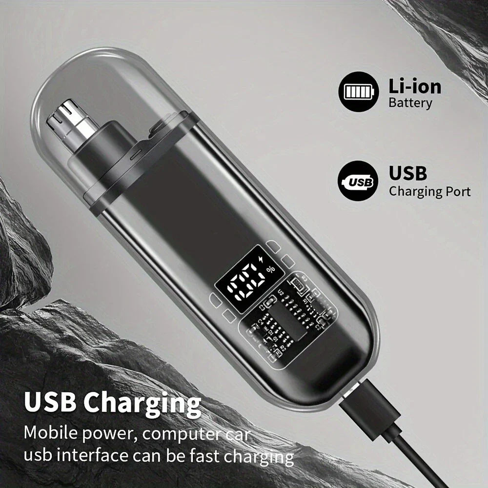 Electric Ear & Nose Hair Trimmer | Digital Display