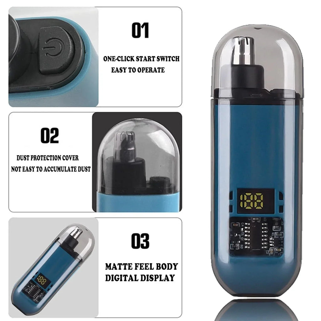 Electric Ear & Nose Hair Trimmer | Digital Display
